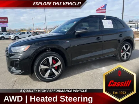 Black 2024 Audi Q5 45 S line Prestige for sale in Cedar Rapids, IA