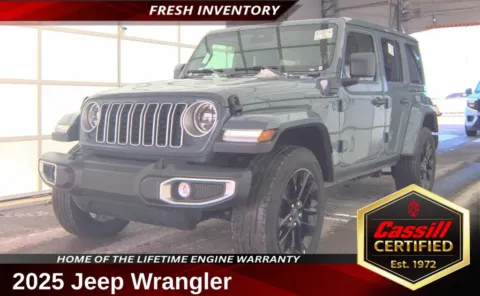 Gray 2025 Jeep Wrangler Sahara 4xe for sale in Cedar Rapids, IA