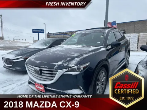 Blue 2018 Mazda CX-9 Grand Touring for sale in Cedar Rapids, IA