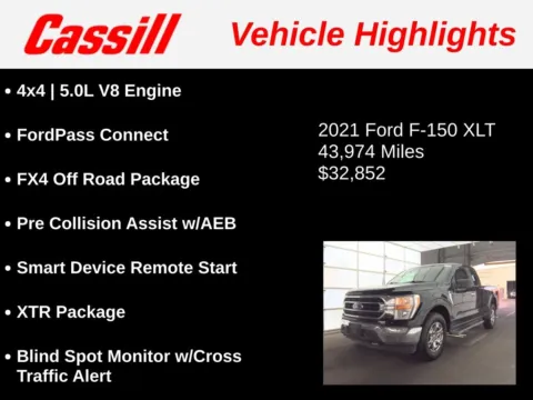 Another view of 2021 Ford F-150 XLT for sale in Cedar Rapids, IA at Cassill Motors
