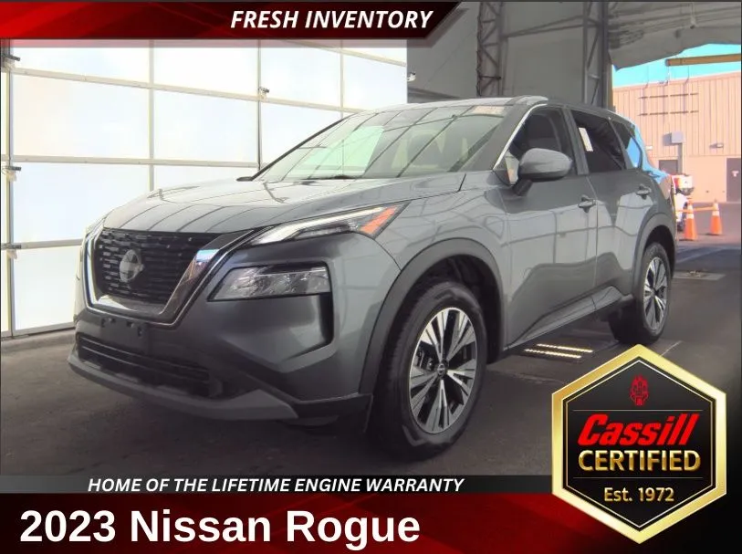 Gray 2023 Nissan Rogue SV for sale in Cedar Rapids, IA