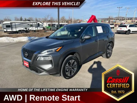 Gray 2023 Nissan Rogue SV for sale in Cedar Rapids, IA