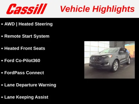 Another view of 2023 Ford Edge Titanium for sale in Cedar Rapids, IA at Cassill Motors