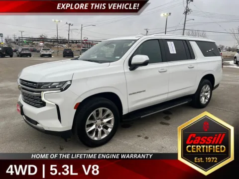 White 2023 Chevrolet Suburban Premier for sale in Cedar Rapids, IA