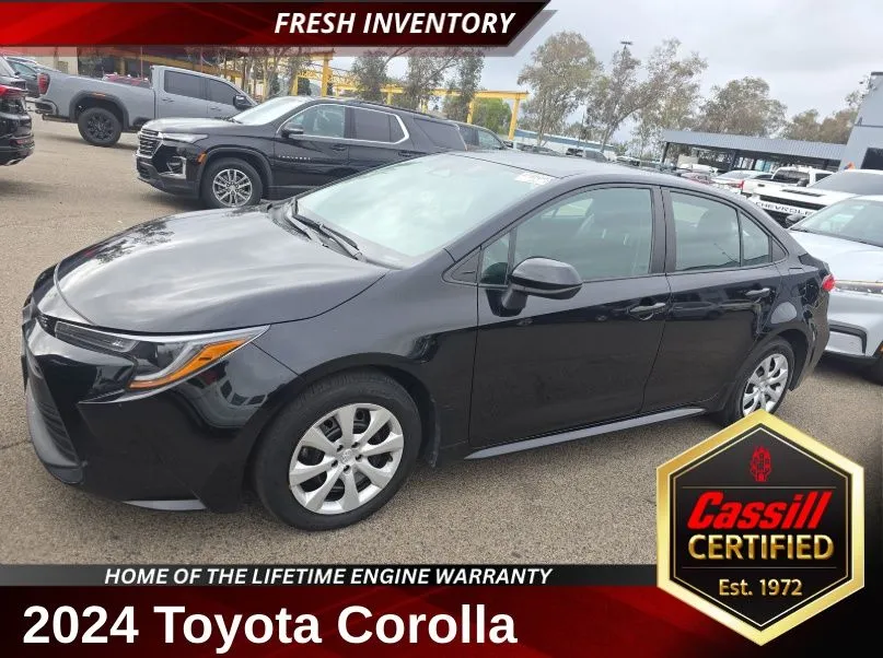 Black 2024 Toyota Corolla LE for sale in Cedar Rapids, IA