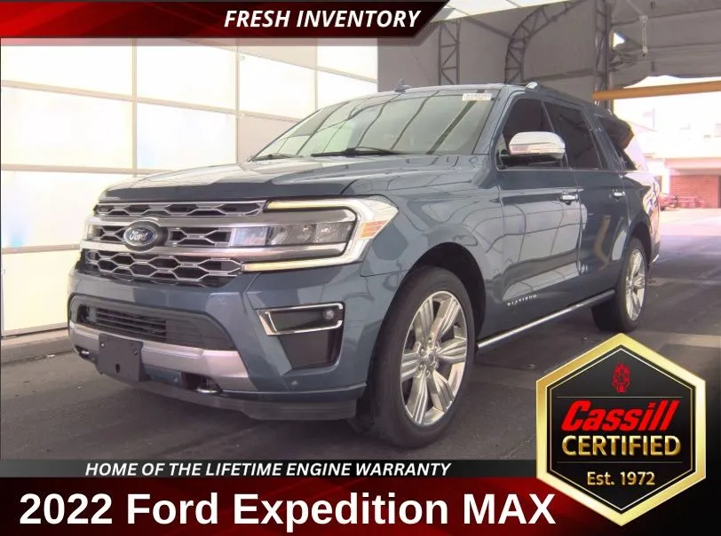 Blue 2022 Ford Expedition Max Platinum for sale in Cedar Rapids, IA
