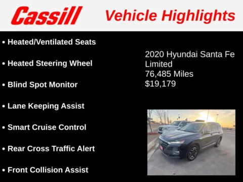 More photos of 2020 Hyundai Santa Fe Limited at Cassill Motors, IA