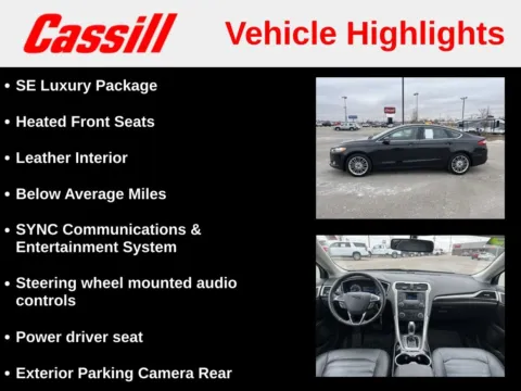 More photos of 2015 Ford Fusion SE at Cassill Motors, IA