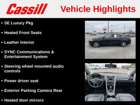 More photos of 2015 Ford Fusion SE at Cassill Motors, IA