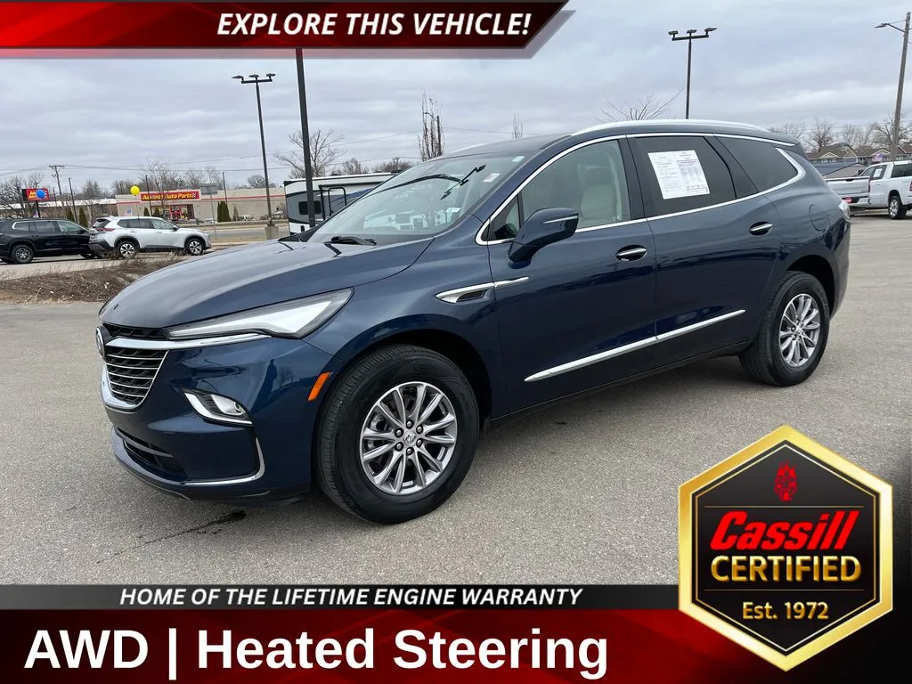 Blue 2023 Buick Enclave Essence for sale in Cedar Rapids, IA