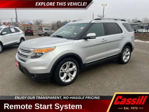 Silver 2014 Ford Explorer Limited for sale in Cedar Rapids, IA