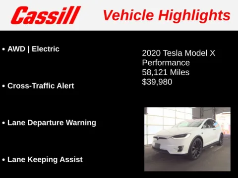 Another view of 2020 Tesla Model X Performance for sale in Cedar Rapids, IA at Cassill Motors