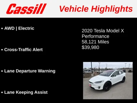 Another view of 2020 Tesla Model X Performance for sale in Cedar Rapids, IA at Cassill Motors