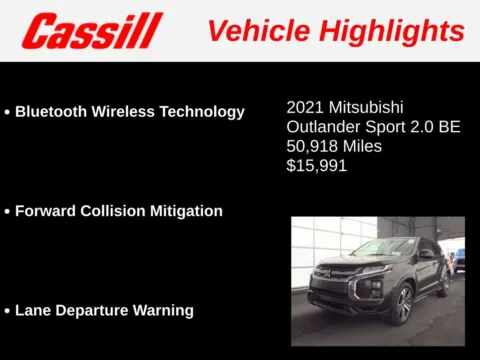 Another view of 2021 Mitsubishi Outlander Sport BE for sale in Cedar Rapids, IA at Cassill Motors