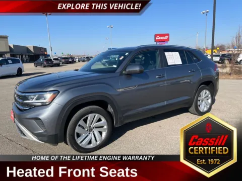 Black 2023 Volkswagen Atlas Cross Sport 3.6L V6 SE w/Technology for sale in Cedar Rapids, IA
