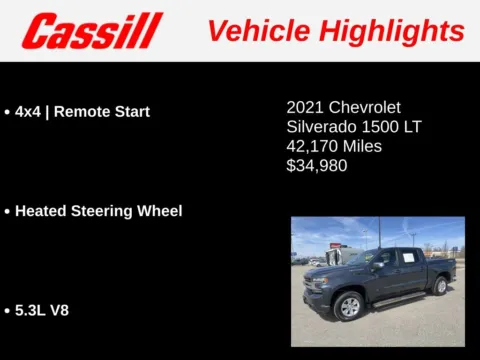 Another view of 2021 Chevrolet Silverado 1500 LT for sale in Cedar Rapids, IA at Cassill Motors