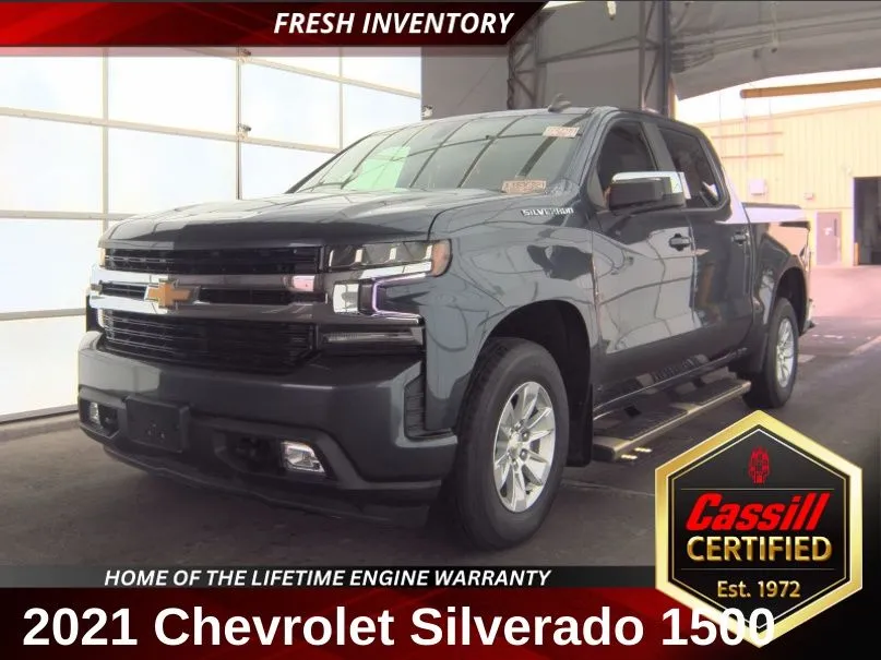 Gray 2021 Chevrolet Silverado 1500 LT for sale in Cedar Rapids, IA