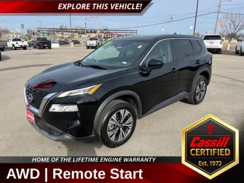 Black 2023 Nissan Rogue SV for sale in Cedar Rapids, IA