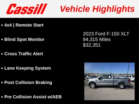 Another view of 2023 Ford F-150 XLT for sale in Cedar Rapids, IA at Cassill Motors