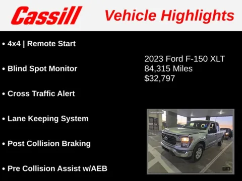 Another view of 2023 Ford F-150 XLT for sale in Cedar Rapids, IA at Cassill Motors