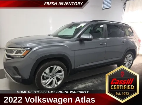 Gray 2022 Volkswagen Atlas 3.6L V6 SE w/Technology for sale in Cedar Rapids, IA