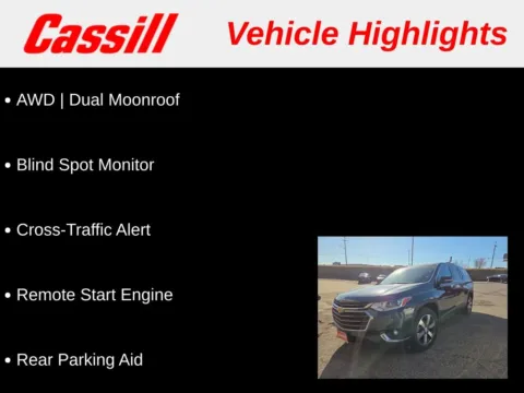 Another view of 2018 Chevrolet Traverse 3LT for sale in Cedar Rapids, IA at Cassill Motors