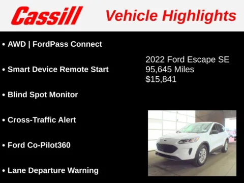 Another view of 2022 Ford Escape SE for sale in Cedar Rapids, IA at Cassill Motors
