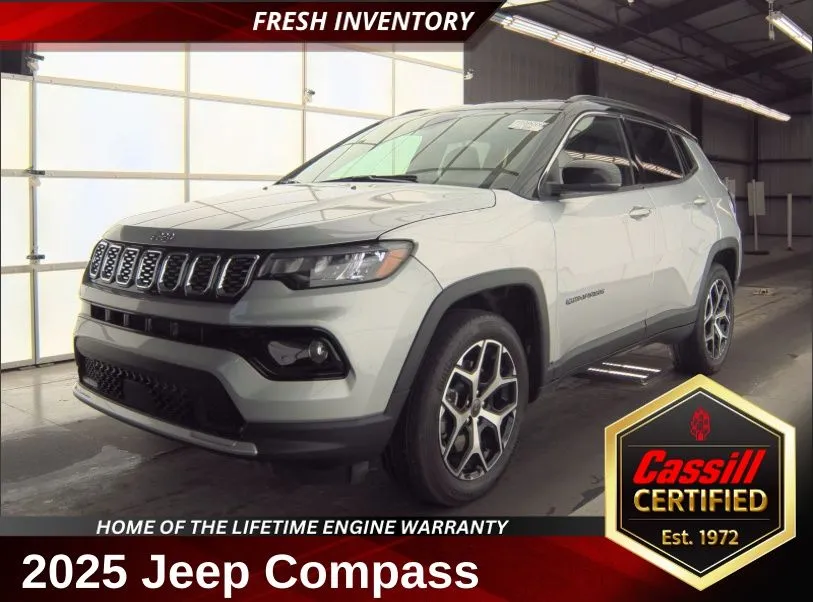 Silver 2025 Jeep Compass Limited for sale in Cedar Rapids, IA