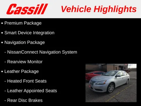 Another view of 2013 Nissan Sentra SL for sale in Cedar Rapids, IA at Cassill Motors