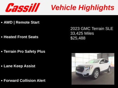 Another view of 2023 GMC Terrain SLE for sale in Cedar Rapids, IA at Cassill Motors