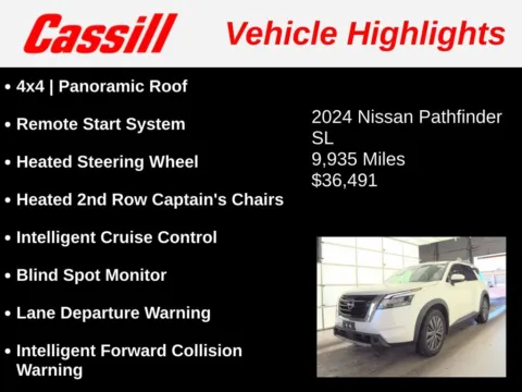 Another view of 2024 Nissan Pathfinder SL for sale in Cedar Rapids, IA at Cassill Motors