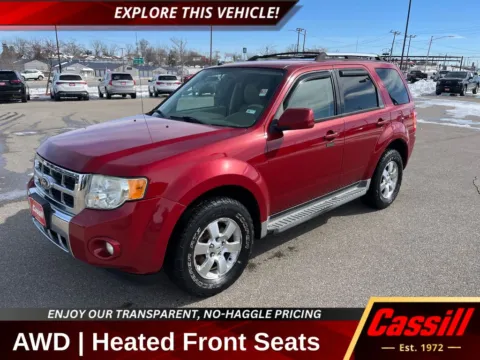 Red 2010 Ford Escape Limited for sale in Cedar Rapids, IA