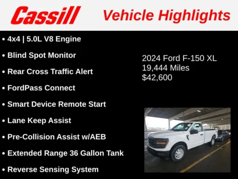 Another view of 2024 Ford F-150 XL for sale in Cedar Rapids, IA at Cassill Motors
