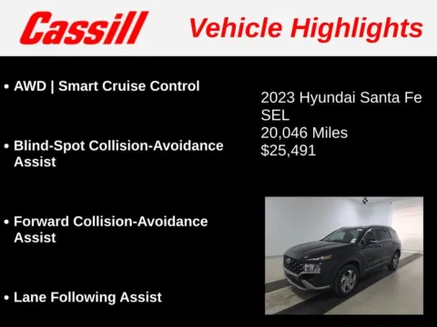 Another view of 2023 Hyundai Santa Fe SEL for sale in Cedar Rapids, IA at Cassill Motors