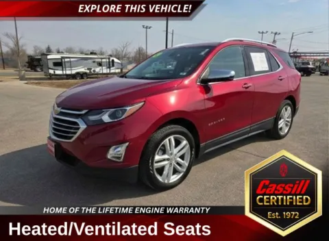Red 2020 Chevrolet Equinox Premier for sale in Cedar Rapids, IA