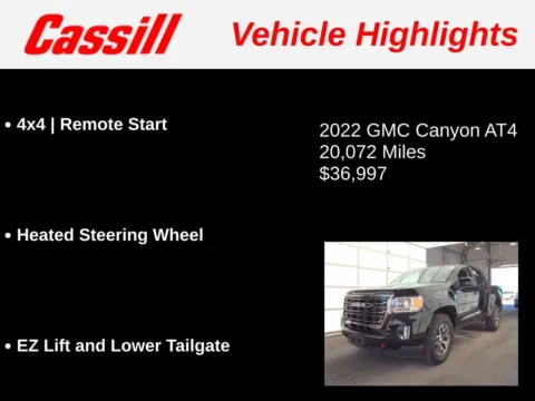 Another view of 2022 GMC Canyon AT4 w/Leather for sale in Cedar Rapids, IA at Cassill Motors