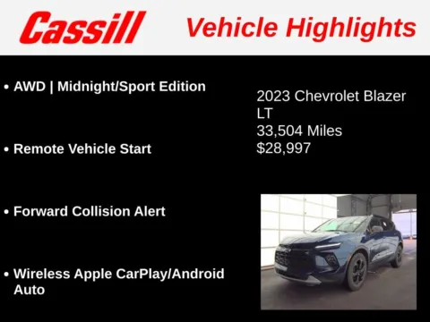 Another view of 2023 Chevrolet Blazer LT for sale in Cedar Rapids, IA at Cassill Motors