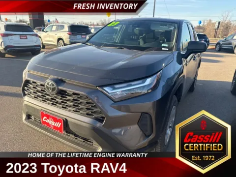 Gray 2023 Toyota RAV4 LE for sale in Cedar Rapids, IA