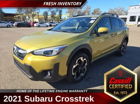 Yellow 2021 Subaru Crosstrek Limited for sale in Cedar Rapids, IA