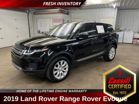Black 2019 Land Rover Range Rover Evoque SE for sale in Cedar Rapids, IA