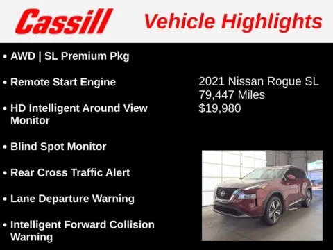 Another view of 2021 Nissan Rogue SL for sale in Cedar Rapids, IA at Cassill Motors