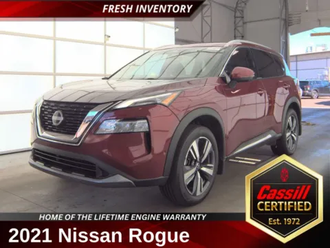 Red 2021 Nissan Rogue SL for sale in Cedar Rapids, IA