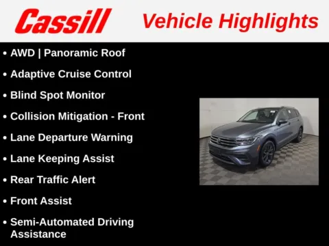 Another view of 2022 Volkswagen Tiguan 2.0T SE for sale in Cedar Rapids, IA at Cassill Motors