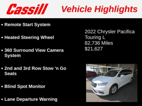 Another view of 2022 Chrysler Pacifica Touring L for sale in Cedar Rapids, IA at Cassill Motors