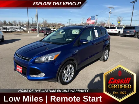 Blue 2016 Ford Escape Titanium for sale in Cedar Rapids, IA