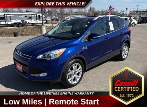 Blue 2016 Ford Escape Titanium for sale in Cedar Rapids, IA