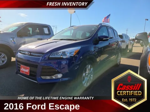 Blue 2016 Ford Escape Titanium for sale in Cedar Rapids, IA