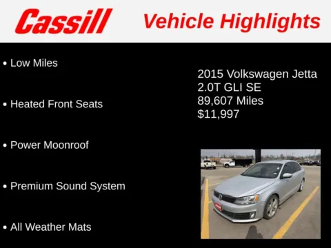 Photos of 2015 Volkswagen Jetta 2.0T GLI SE for sale in Cedar Rapids, IA at Cassill Motors