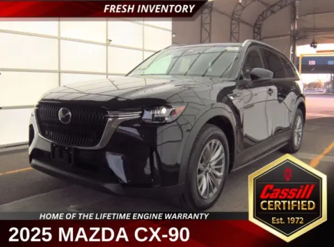 Black 2025 Mazda CX-90 PHEV Preferred for sale in Cedar Rapids, IA