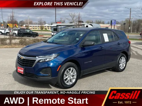 Blue 2023 Chevrolet Equinox LS for sale in Cedar Rapids, IA